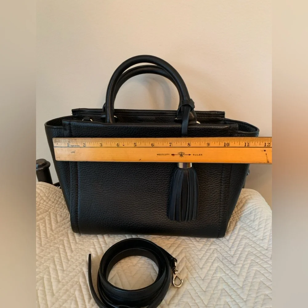 Kate Spade New York Small Rorie Wickham Place Black Leather Satchel Like New!